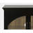 Sherree 33" Gothic Modern Arch Transitional Accent Storage Cabinet with Glass Doors-1117231164
