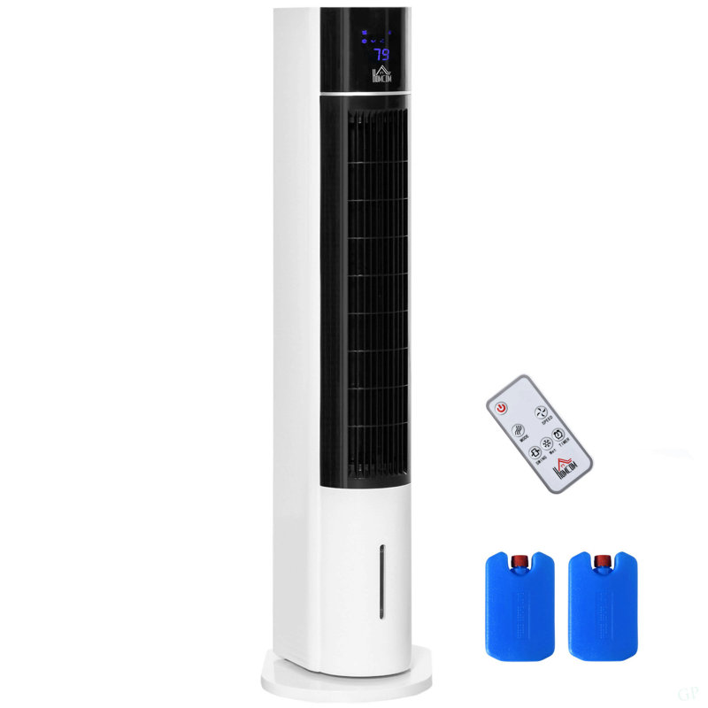 42" Oscillating Evaporative Air Cooler For Home Office With Timer, 3-In-1 Ice Cooling Tower Fan Humidifier With 3 Modes, 3 Speeds, Led Display And Remote Control