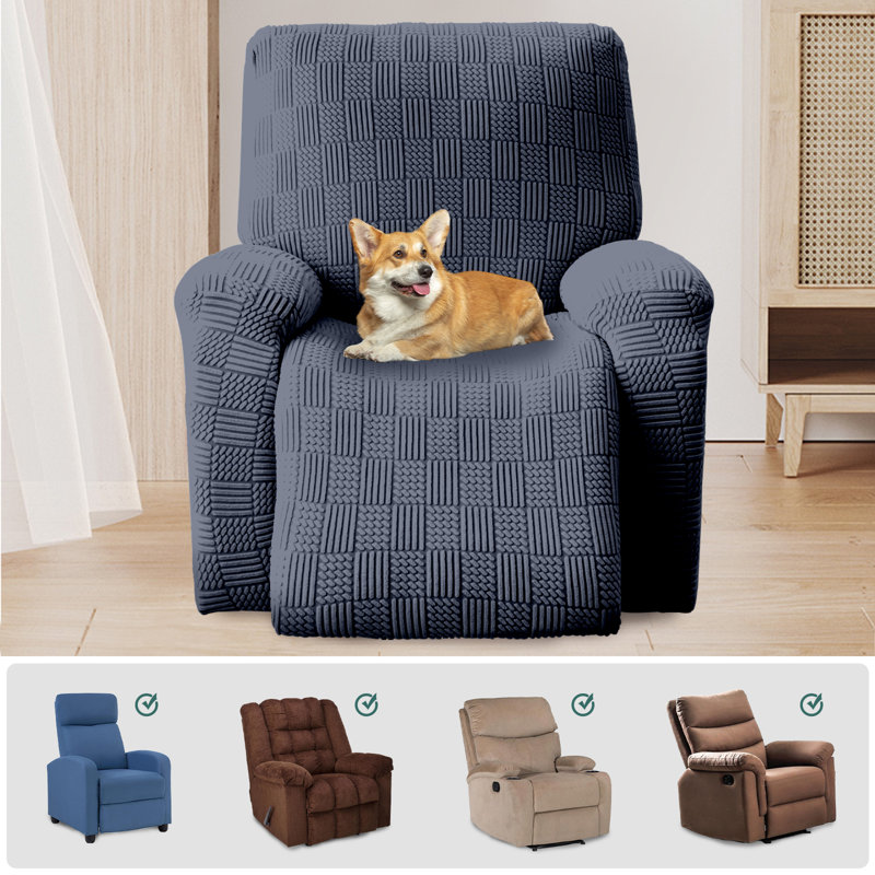 Housse pour fauteuil inclinable à coussins carrés/rectangulaires