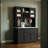 Modern Pantry Cabinet With Pegboard, Freestanding Buffet With Spacious Storage