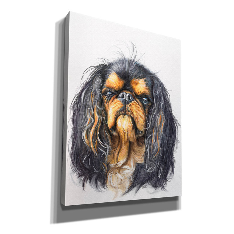 «King Charles Spaniel» par Barbara Keith, art mural sur toile, H 16 po x l 12 po x P 0,75 po