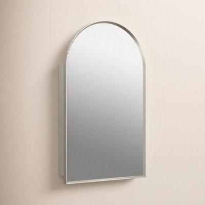 Verdera 20" X 34" Arched Framed Medicine Cabinet Left-Hinged