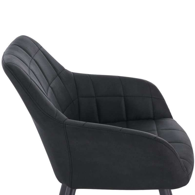 Pretor Upholstered Dining Chair, Anthracite