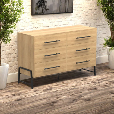 Plate Type 6 Drawer Cabinet For Bedroom by Ebern Designs