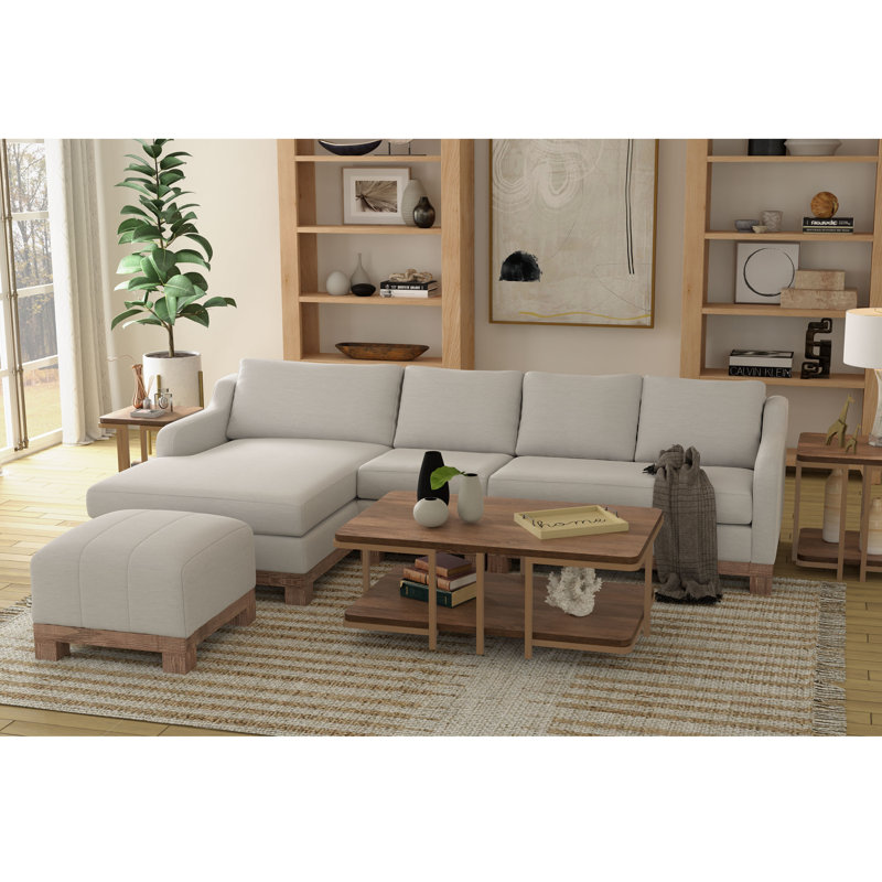 Structure et base en bois Giralda, Beige foncé