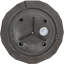 Pot de fleurs extérieur rond en polyrésine brun 15,75 po x 15,75 po x 14 po Boisdale-1599208235