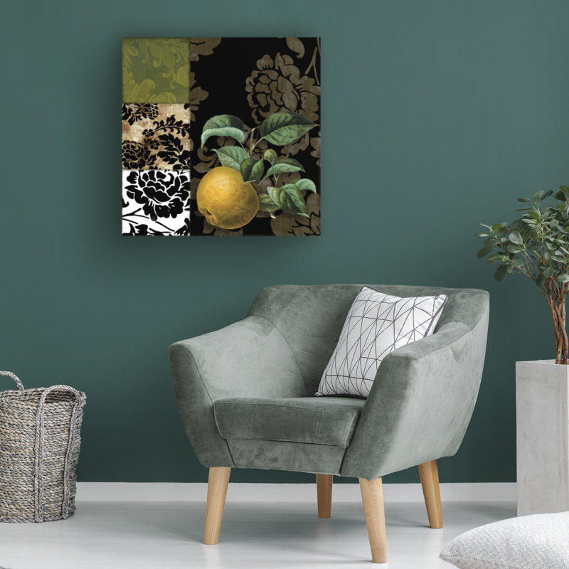 Art sur toile «Bachelor Sasha Damask Lerain Iii», H 14 po x l 14 po