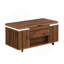Ensemble de tables basses à plateau relevable multifonctionnel avec rangement caché et tabourets, idéal pour transformer les espaces de vie et maximiser l'utilité-515867021