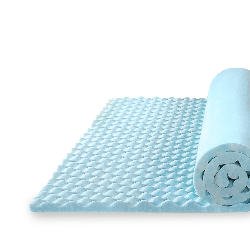 zinus 1.5 inch swirl gel memory foam air flow topper