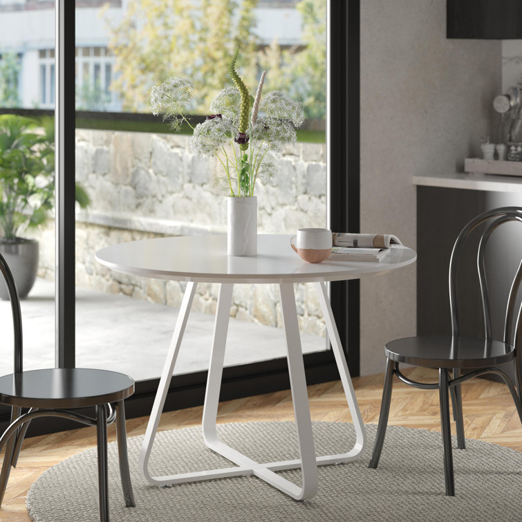 Tegan Round Metal Base Dining Table
