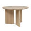 Table de salle à manger ronde en bois de chêne naturel naturel, table de salle à manger contemporaine