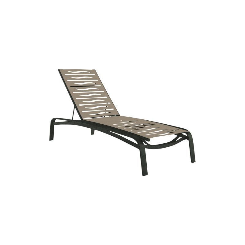Laguna Beach EZ Span™ Outdoor Rust-Resistant Metal Chaise Lounge, Mocha, Moab