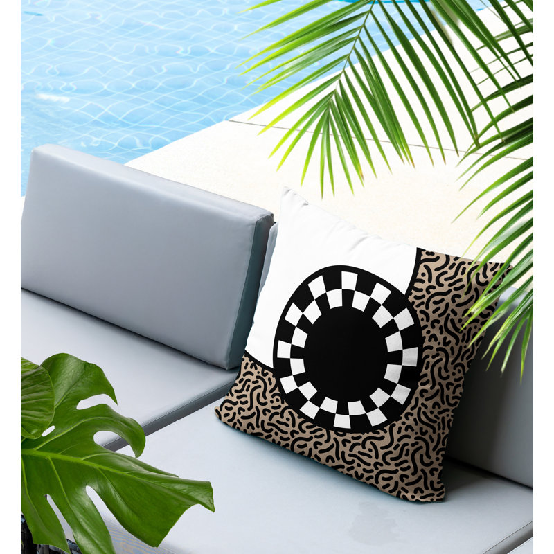 Coussin carré intérieur / extérieur Trixel