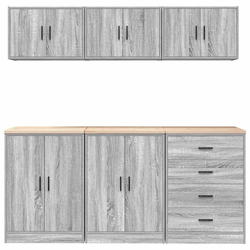 3 Piece Garage Cabinet Part Or Accessory, Grey Sonoma