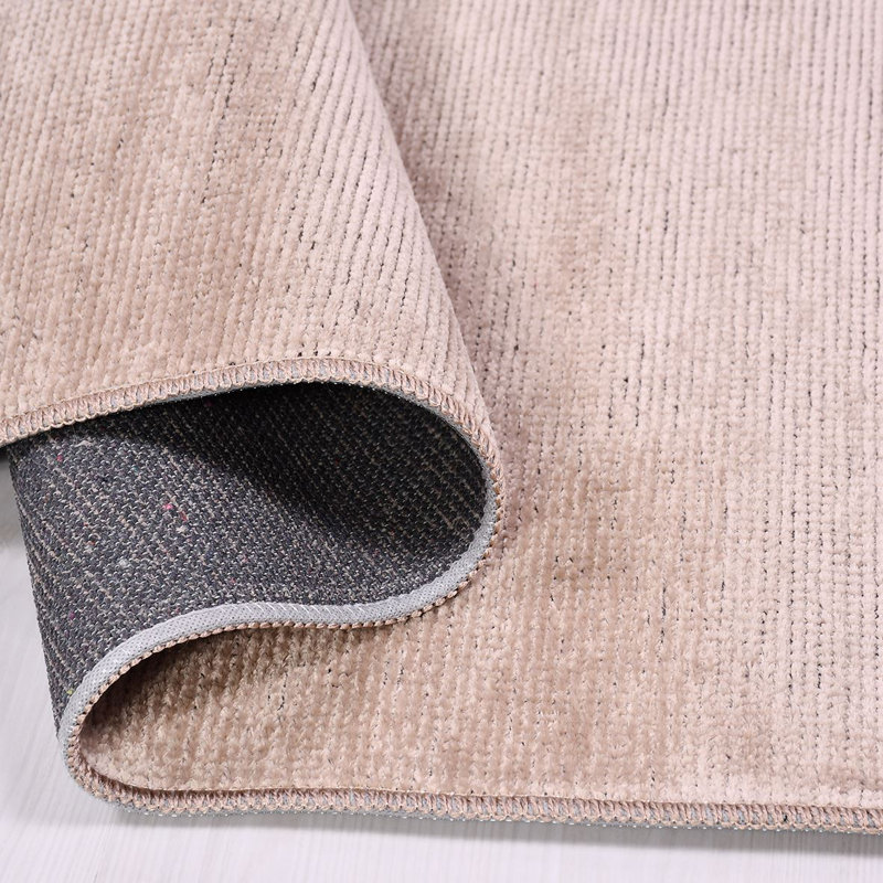 Tapis crème moderne antidérapant lavable à la machine, Tapis de couloir 2 pi 8 po x 13 pi 2 po