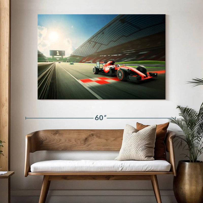Mehar Formula One Race, 34" H x 51" W
