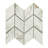 Famed 3" x 6" Porcelain Chevron Mosaic Tile