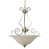 Brushed Nickel with Alabaster Glass selected