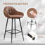 Tabouret de bar en similicuir avec repose-pieds-1900270389