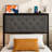 Headboard With Storage And Charging Station, Upholstered Storage Headboard Only With Bed Frame Brackets Adapter, Button Tufted Design, Easy Assembly-186466653-186466651