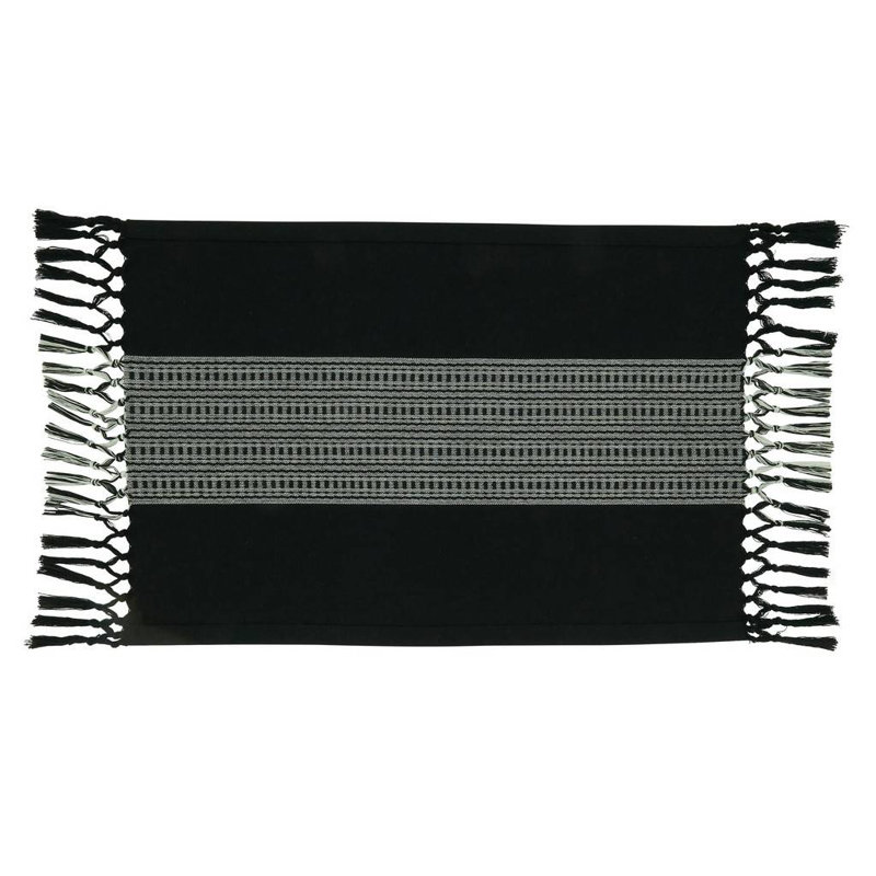 Linge de table Chrissiana, Noir
