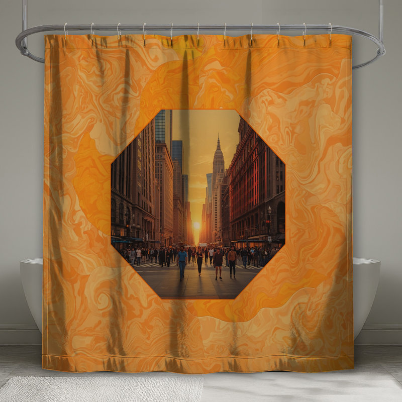 Rideaux de douche Urban Sunset, L 70 po x H 93 po
