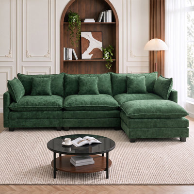 Upholstered " Chenille Sofa