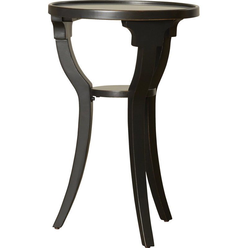 Dalton Round 15.75"W Side Table, Black Licorice