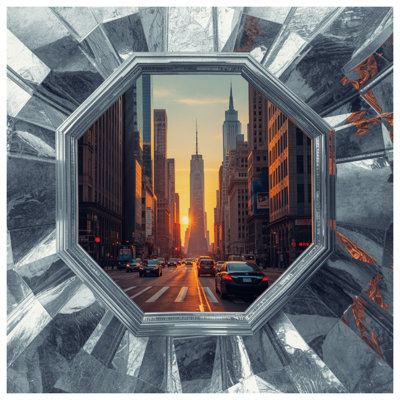 City Sunset Skyline Comforter