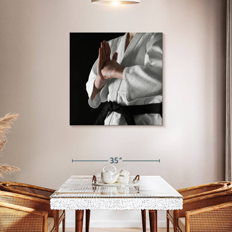 Arney Karate Salute, 39" H x 39" W