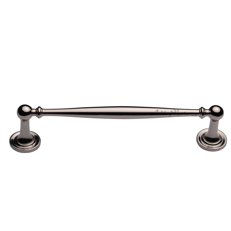 Polished Nickel Solid Brass Cabinet Bar Pull with Mounting Hardware