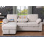 Canapé-lit modulaire réversible en tissu chenille l 91 po Marcello