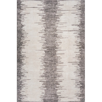  Olisse Abstract Washable Rug