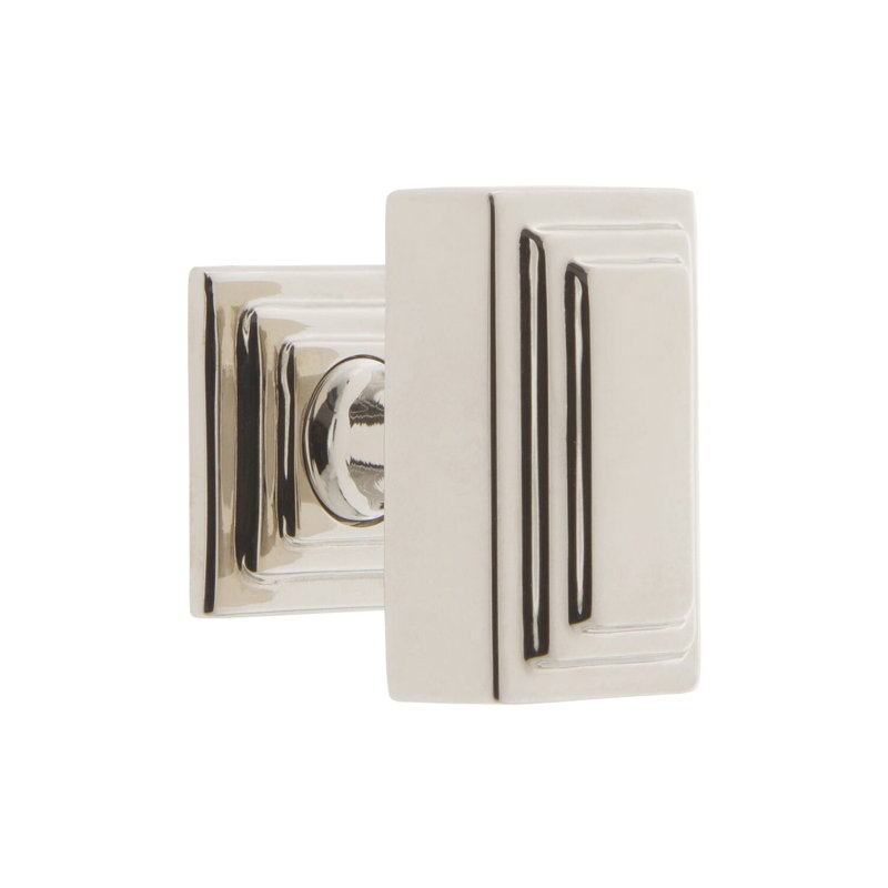 Poignée rectangulaire surdimensionnée Carr 1 3/4 po, Nickel poli