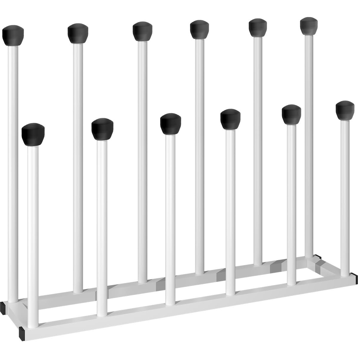 Rebrilliant Tall Metal Boot Rack Organizer for 6 Pairs Free Standing ...