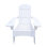 Chaise confortable en bois blanc - Trou de parasol, bois franc massif, polyvalente pour la terrasse intérieure et extérieure, porche, terrasse, jardin, bord de piscine Facile à assembler avec fente, siège, bord de piscine, assemblage