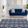 Equelle Handmade Rug Blue And Ivory