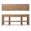 Console en bois massif de 81,5 po Capri