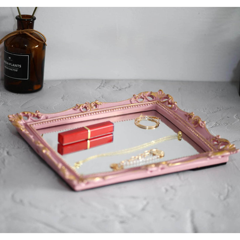 Rectangle Mirror, Pink