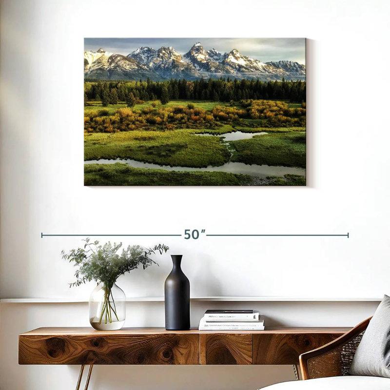 Alvord Majestic Wyoming Mountain Range, 24" H x 36" W