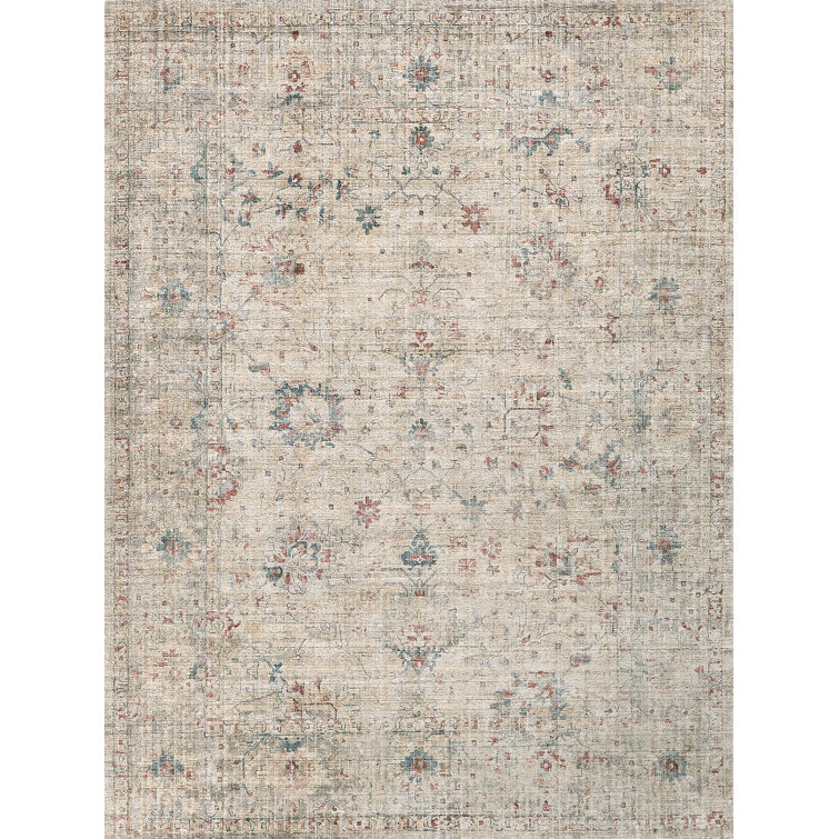 Rectangle Oriental Hand Loomed Wool/Bamboo Slat/Seagrass Area Rug in Beige
