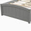 Wooden Platform Bed with Dual Storage Drawers