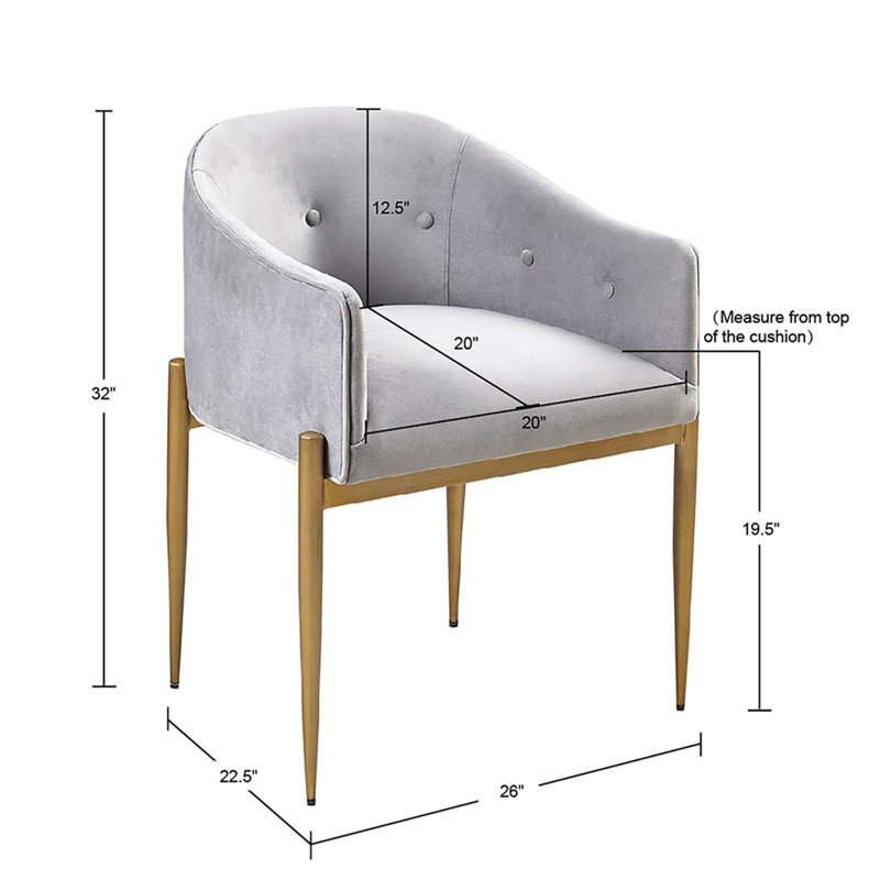 Willrich 19.5'' H Tufted Upholstered Armchair
