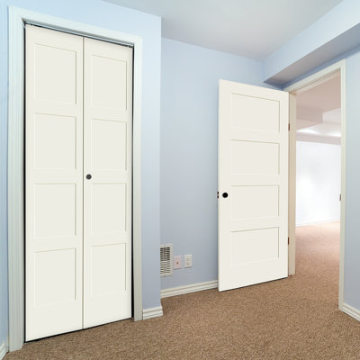 Primed 4 Panel Shaker Bi-Fold Door