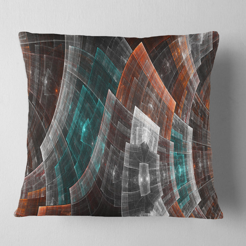 Coussin Abstract, 16 po x 1 po, Coussin décoratif