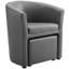 Modway Divulge Modern Leatherette Armchair and Ottoman-1012021544