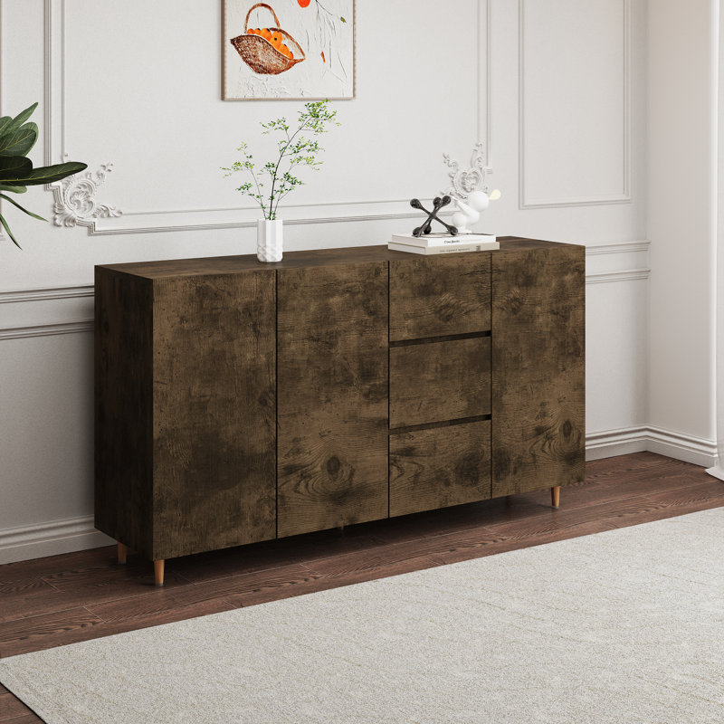 Elegant Mdf Sideboard With Versatile Storage For Dining & Living Rooms