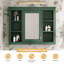 Armoire à pharmacie de 35 po x 27,5 po, armoire de rangement murale pour salle de bain, armoire de salle de bain moderne avec miroir, armoire à miroir avec 6 tablettes ouvertes (meuble-lavabo non inclus)-711600873