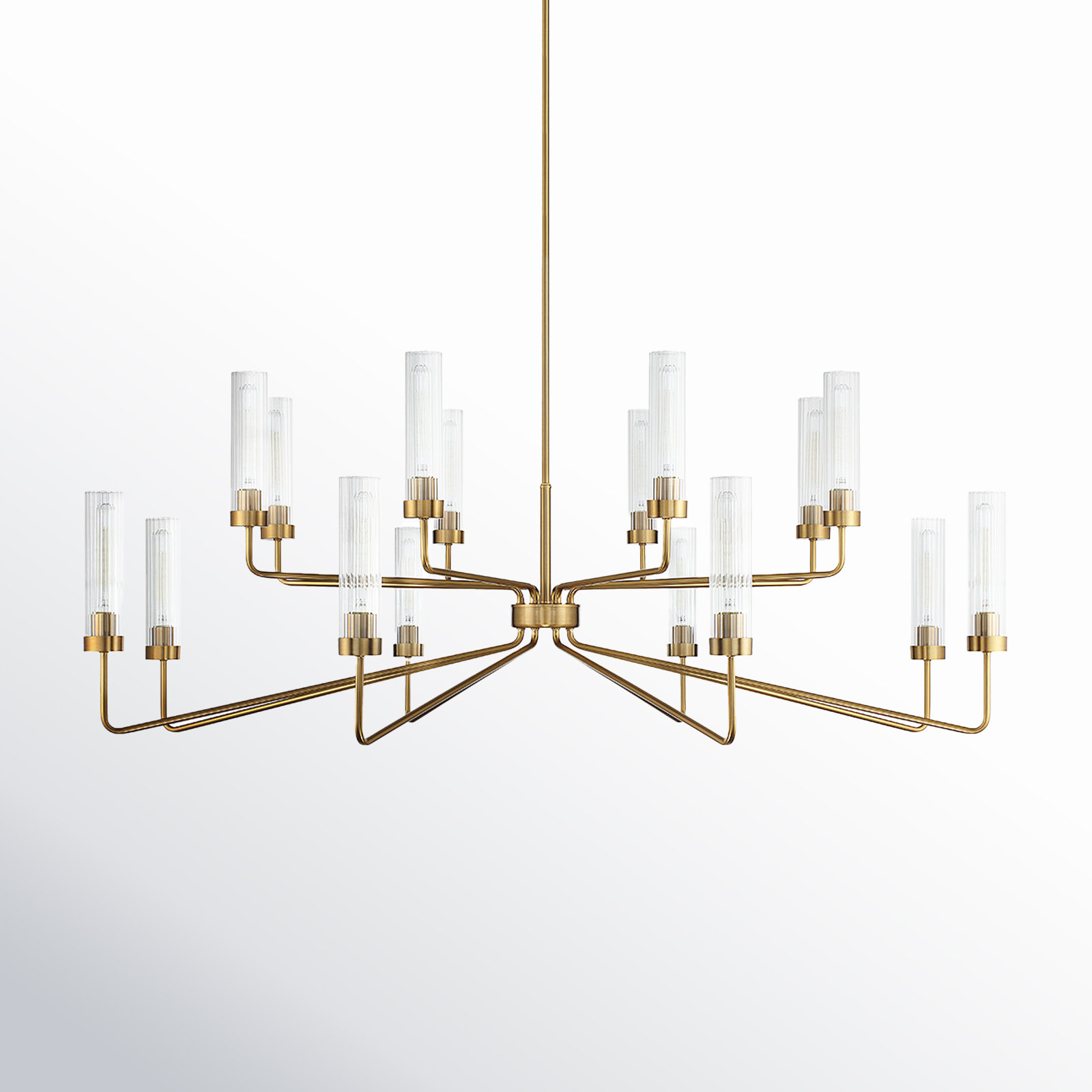 Jonze 16-Light Chandelier, Warm Brass