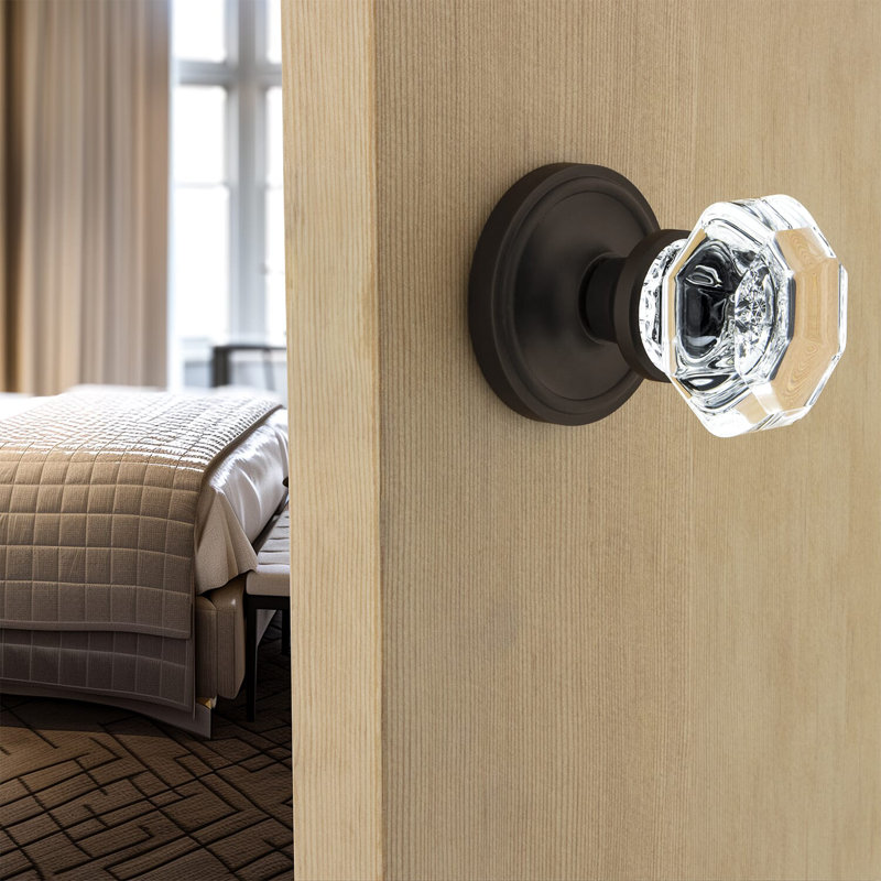 Classic Rosette with Waldorf Door Knob, 2.375", Oil-Rubbed Bronze